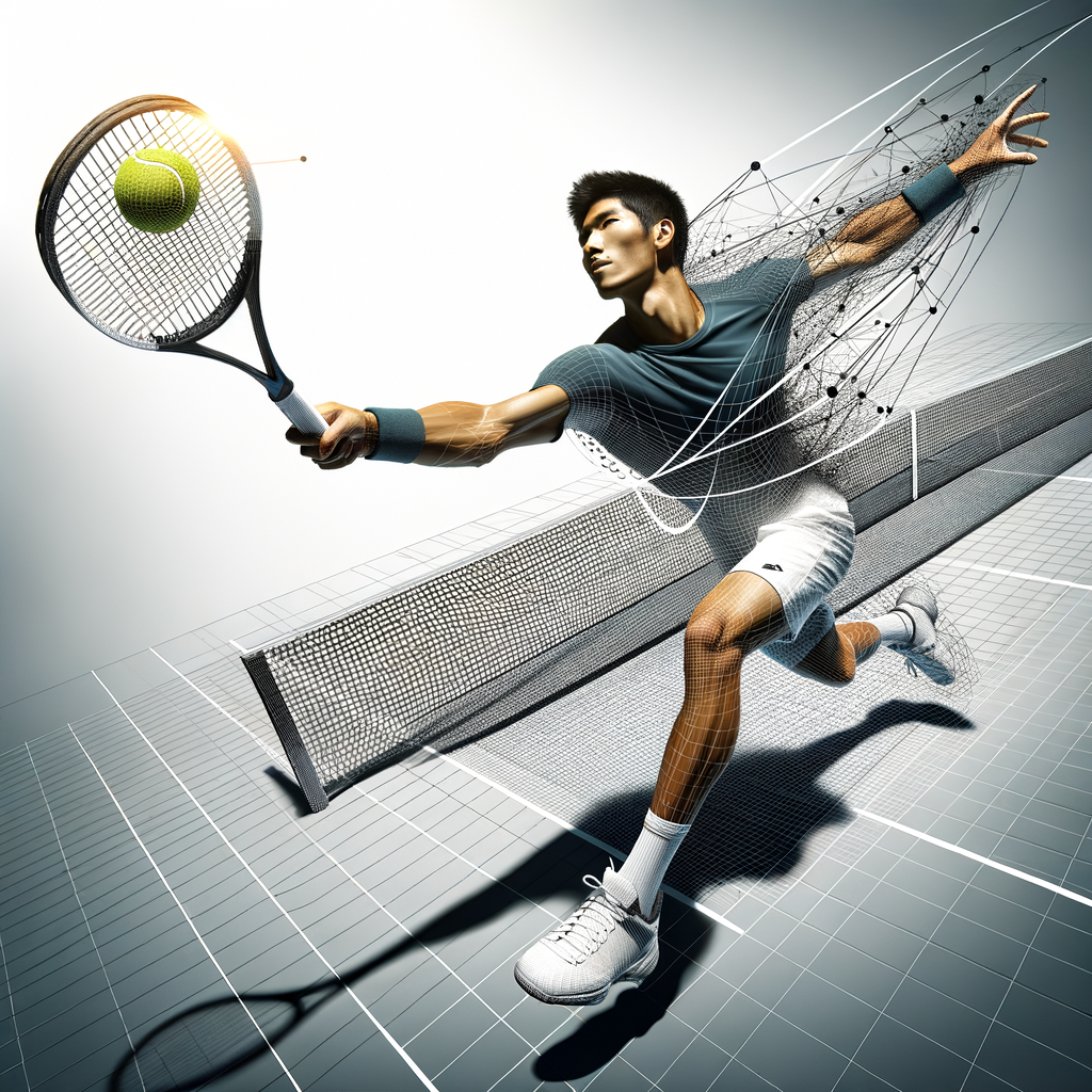 Professional tennis player mastering a precision defensive lob to retrieve a difficult shot, showcasing advanced tennis shot techniques and strategies